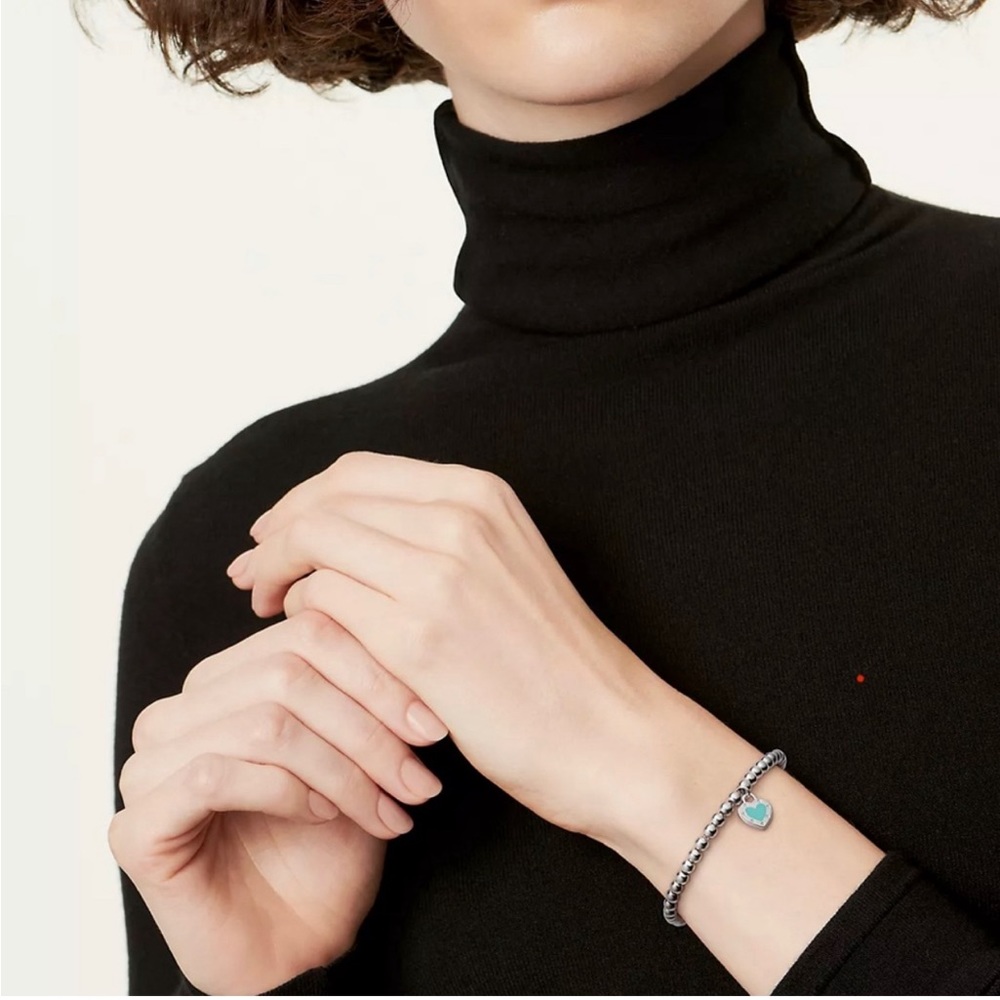 Tiffany sterling silver bead bracelet